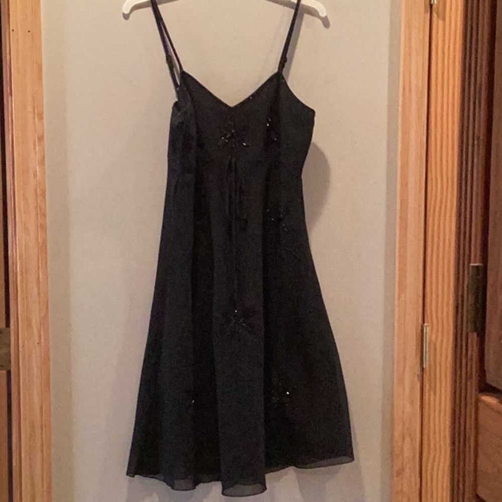 Black spaghetti strap dress, size small